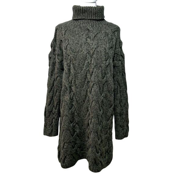 SOLD SOLD SOLD Luxury Cashmere Silk Wool Chunky Minimalist Cable Knit Sweate - Picture 2 of 11